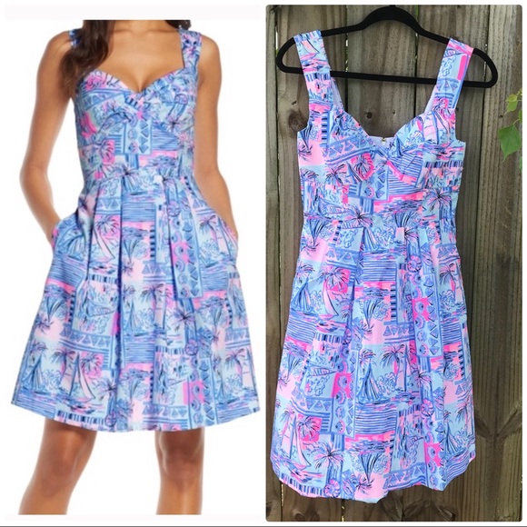 Lilly Pulitzer Cyndi Dress In Yeah Buoy 